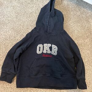 Vintage OshKosh B'gosh Kids Toddler Navy Blue Sweatshirt Hoodie Size 2T